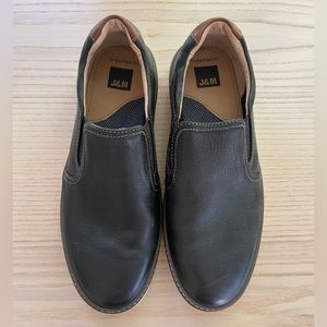 Johnston & Murphy slip-ons - black leather